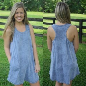 NWT Light blue dress with pockets. Runs TTS.